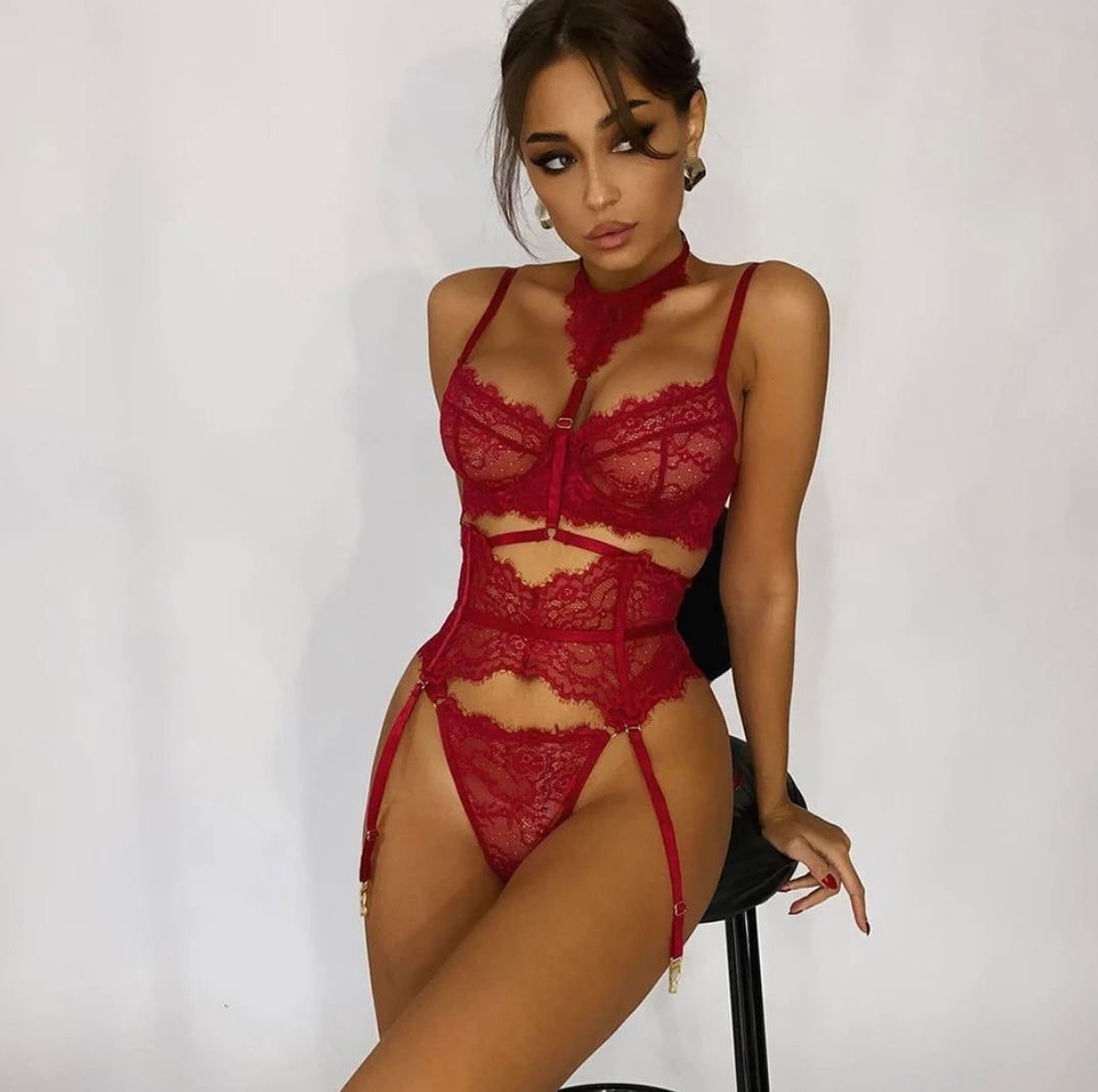 Lingerie Fox vermelho