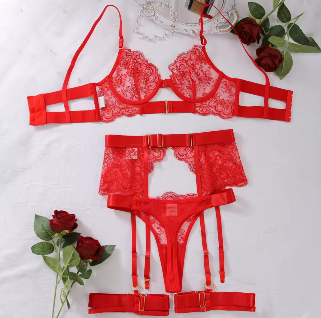 Lingerie Luxo Paradise Vermelho