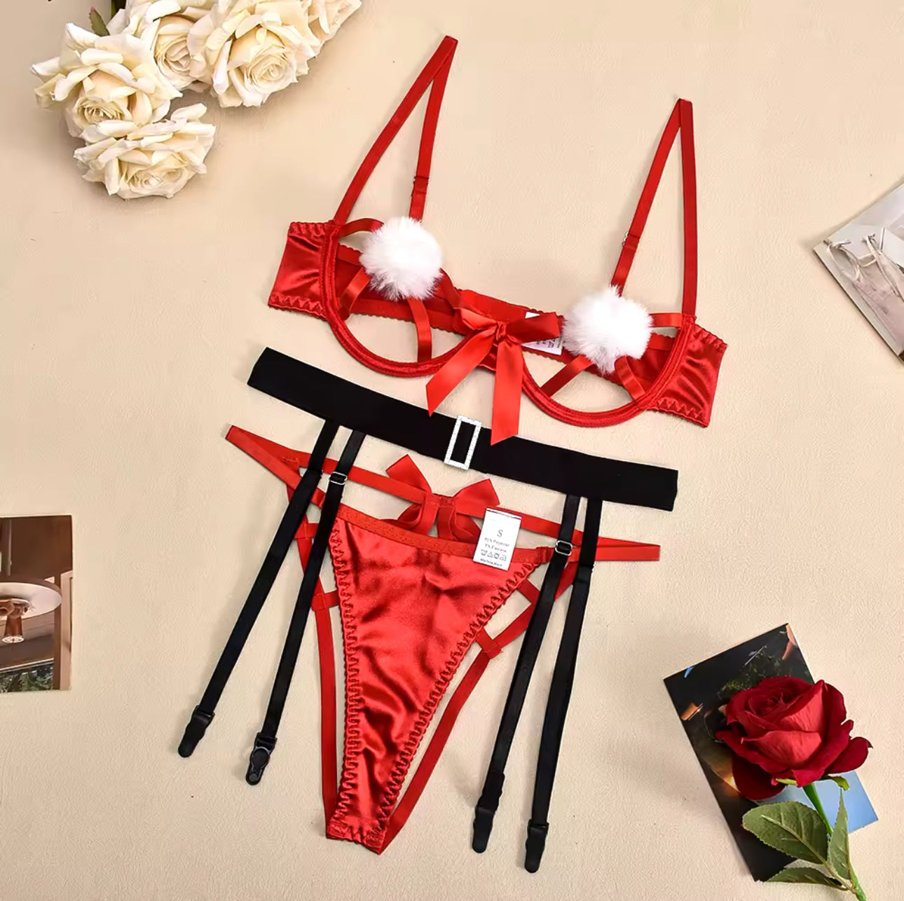 Lingerie Noel Rouge