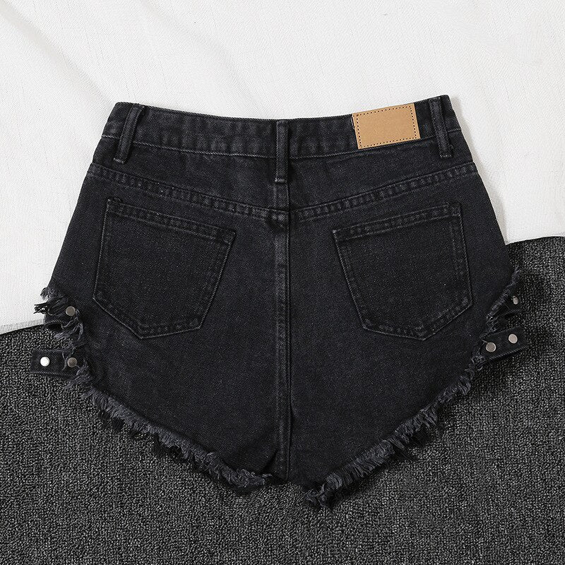 Shorts Jeans Tachas Chloe