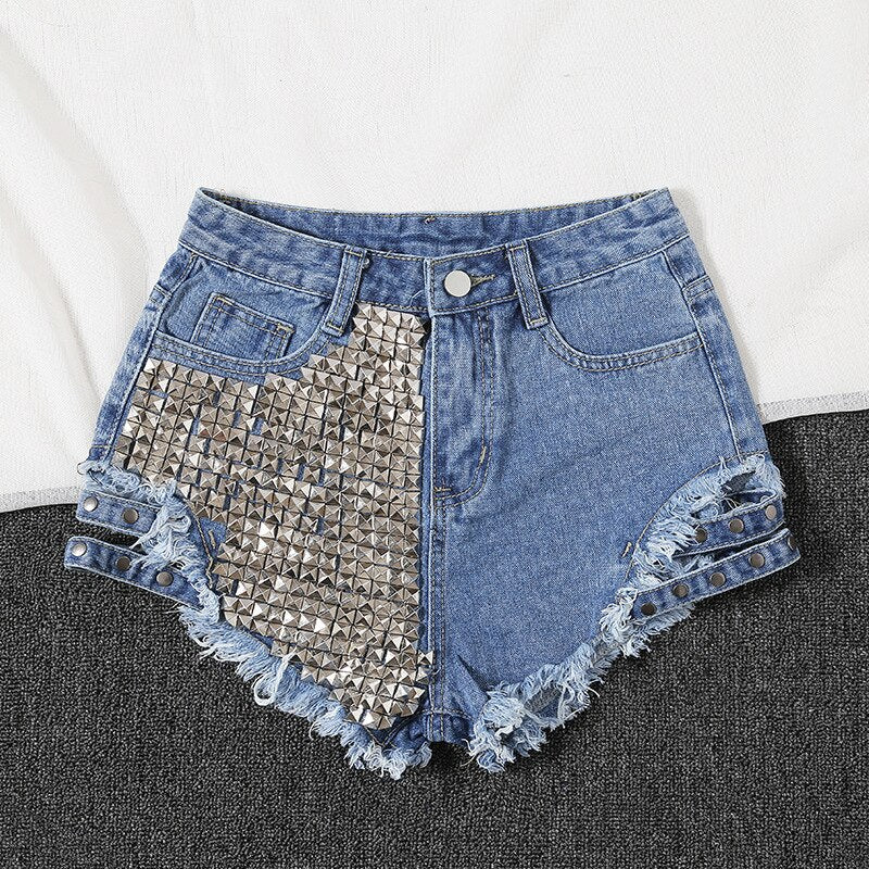 Shorts Jeans Tachas Chloe