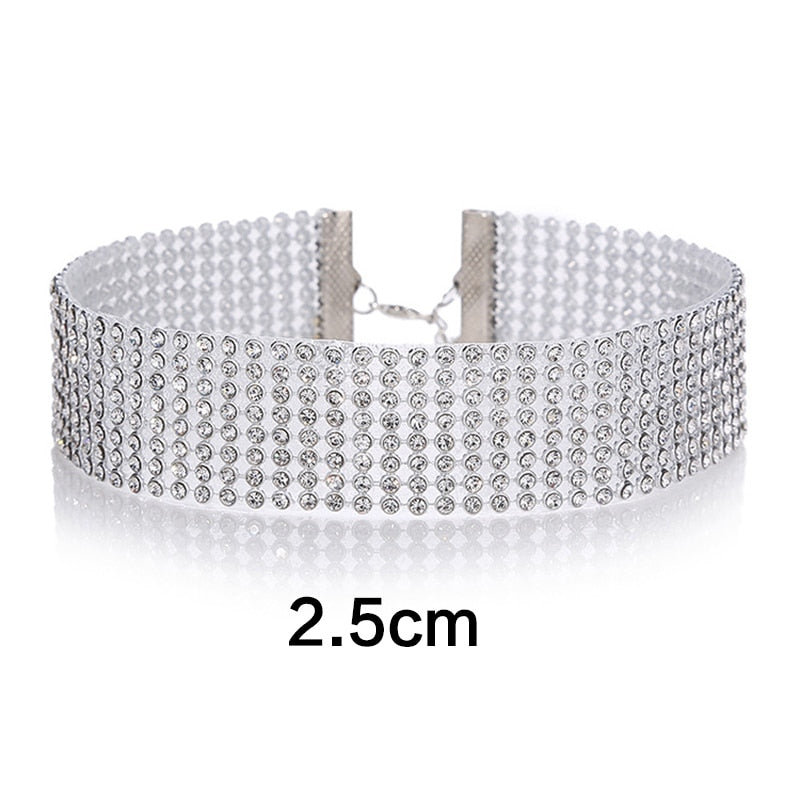 Gargantilha Choker Strass - Markesa