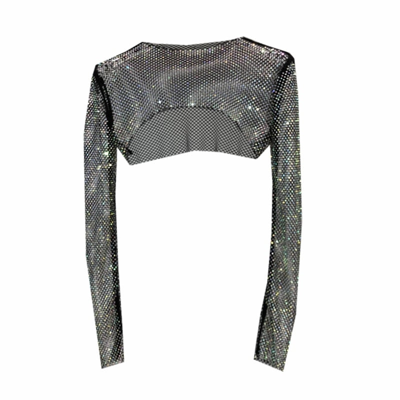 Top cropped Feminino Strass Jade - Markesa