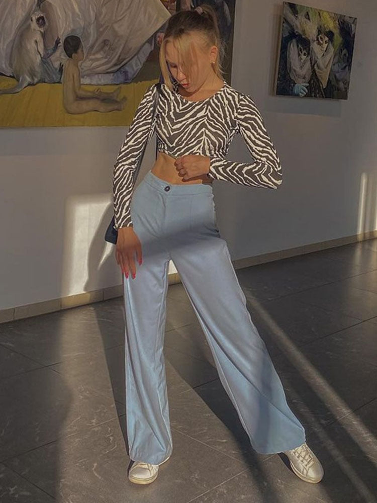 Top Cropped Print - Markesa