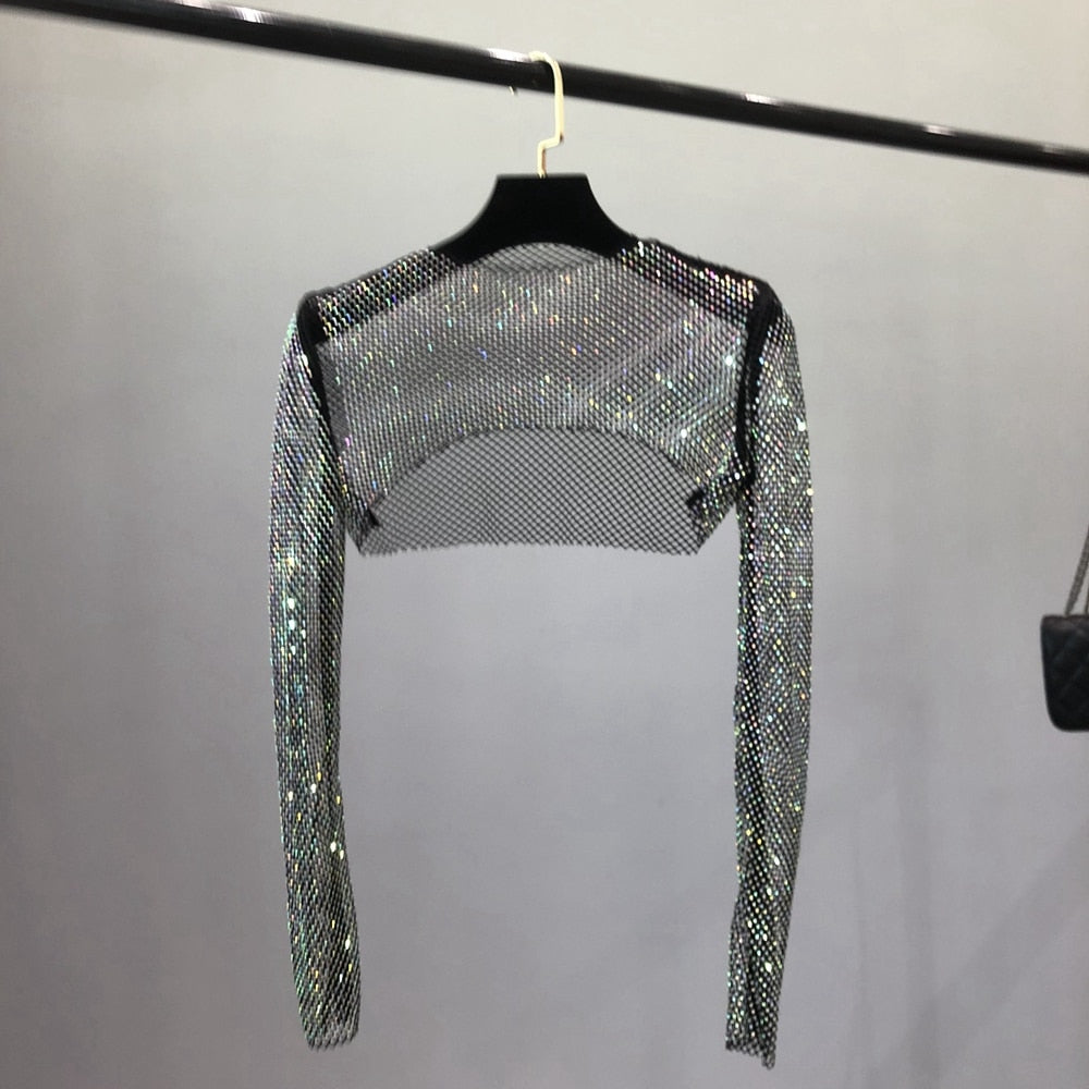 Top cropped Feminino Strass Jade - Markesa