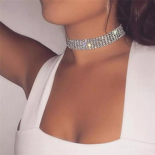 Gargantilha Choker Strass - Markesa